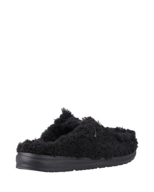 HeyDude Black Wendy Slipper