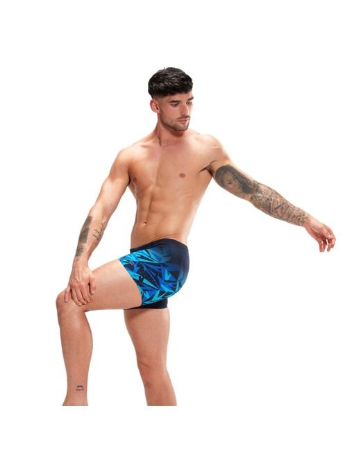 Speedo Blue Hyper Boom V-Cut Aquashort for men