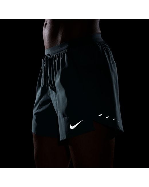 Nike Blue Stride 5In Performance Shorts for men