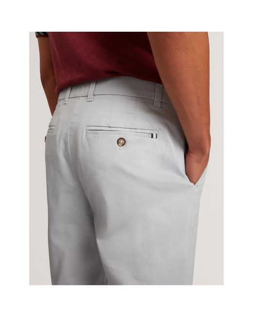 Ted Baker White Slim Fit Chinos for men