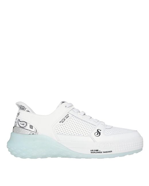 Skechers White Slip On Runners for men