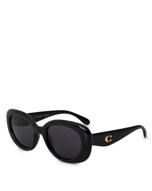 COACH Black Oval Sunglasses