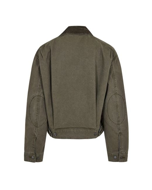 Timberland Green Strafford Washed Canvas Jacket Leaf