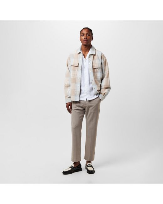 Represent White Patterned Long Sleeve Shirt for men
