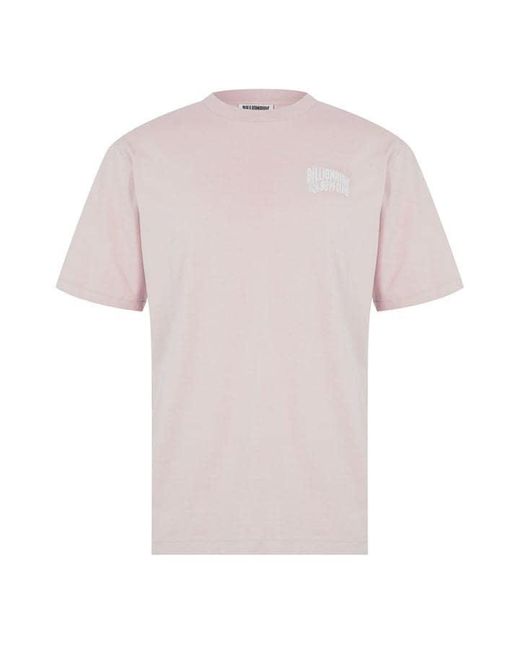 BBCICECREAM Pink Small Arch Logo T Shirt for men