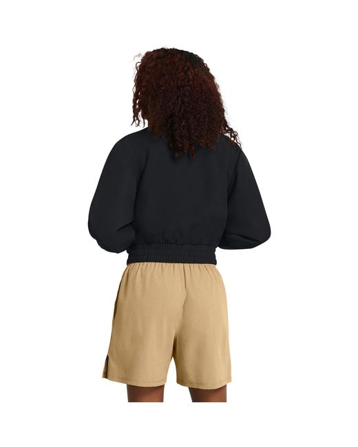Under Armour Black Unstoppable Cropped Tracksuit Top