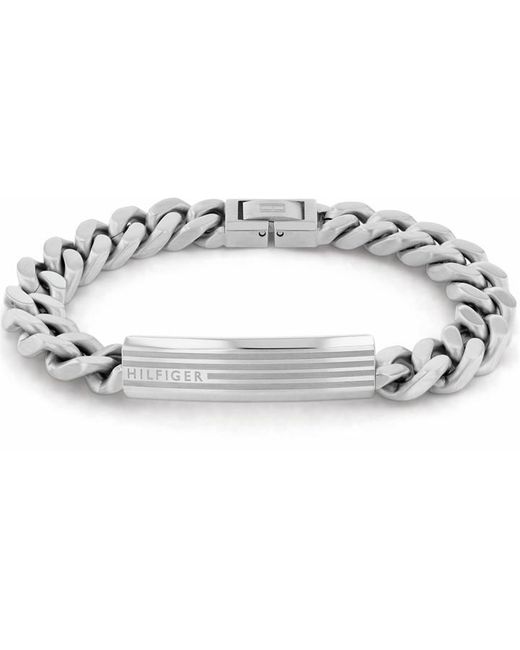 Tommy Hilfiger Metallic Hilfiger Id Bracelet for men