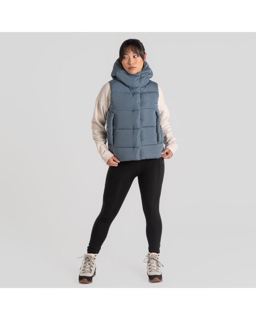 Craghoppers Blue Eilish Hooded Sleeveless Gilet