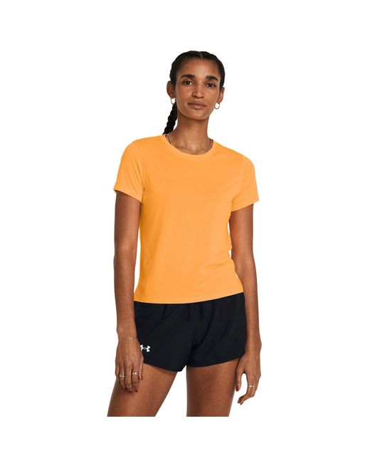 Under Armour Orange Streaker Ss Running Top