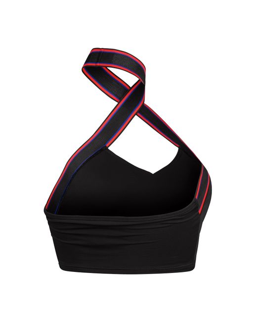 Speedo Black Halter Crop Top Bikini