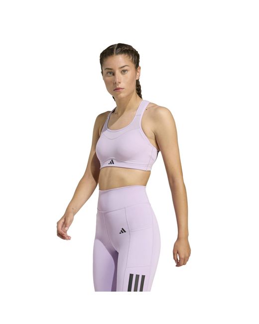 Adidas Purple Power High Impact Sports Bra