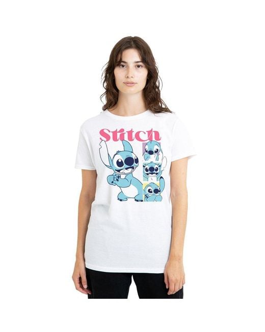 Disney White Lilo And Stitch 100 Kisses Classic T Shirt