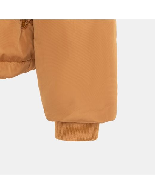 I Saw It First Orange Isif Detachable Hood Fur Trim Sherpa Lined Parka