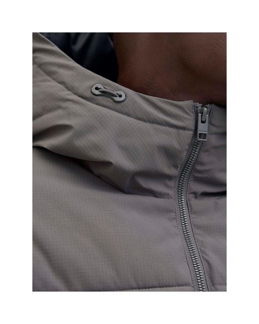 Jack & Jones Black Global Puffer Jacket Plus Size for men