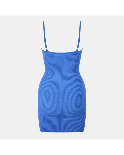 Jack Wills Blue Knit Mini Dress