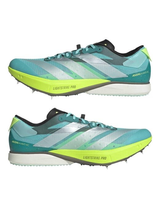 Adidas Green Adizero Avanti Xc Trail Running Shoes for men