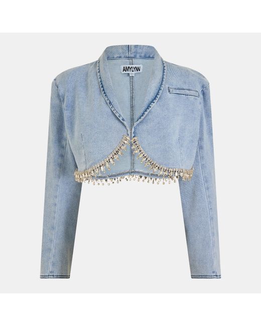 Amy Lynn Blue 'S Structured Denim Jacket
