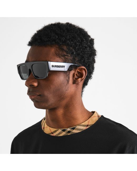 Burberry Black Micah Wayfarer Sunglasses for men
