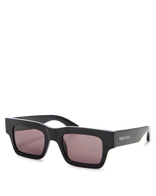McQueen Gray Rectangle Sunglasses for men