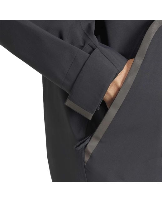 Adidas Black Myshelter Rain Anorak for men