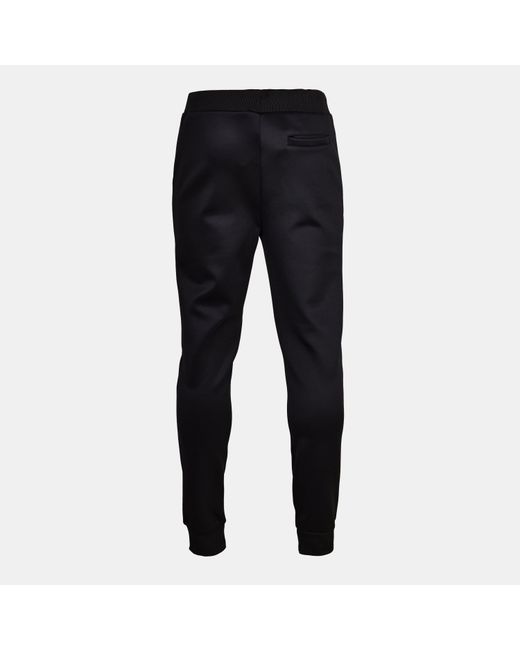 Born Rich Black Foletti Tricot Open Hem Fleece Joggers for men