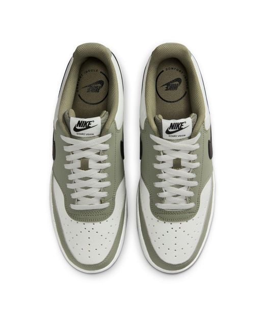 Nike Green Court Vision Low Trainers for men