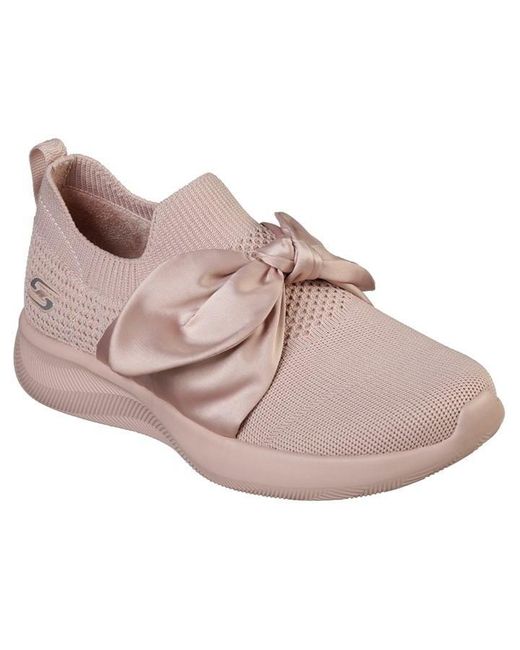 Skechers Pink Bobs Squad 2-bow Beauty Low-top Trainers