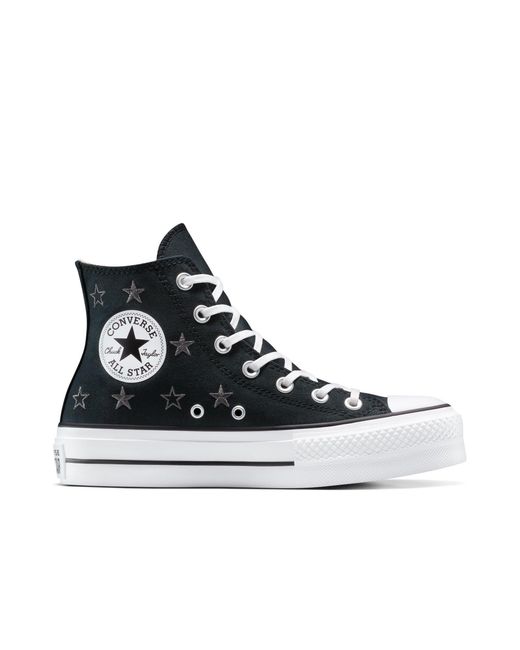 Converse Black Chuck Taylor All Star Lif Canvas High-Top Trainers
