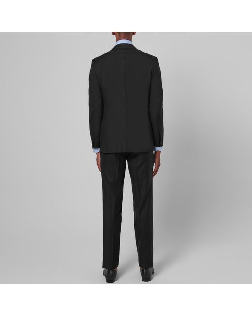 Canali Black Milano Two Piece Suit for men