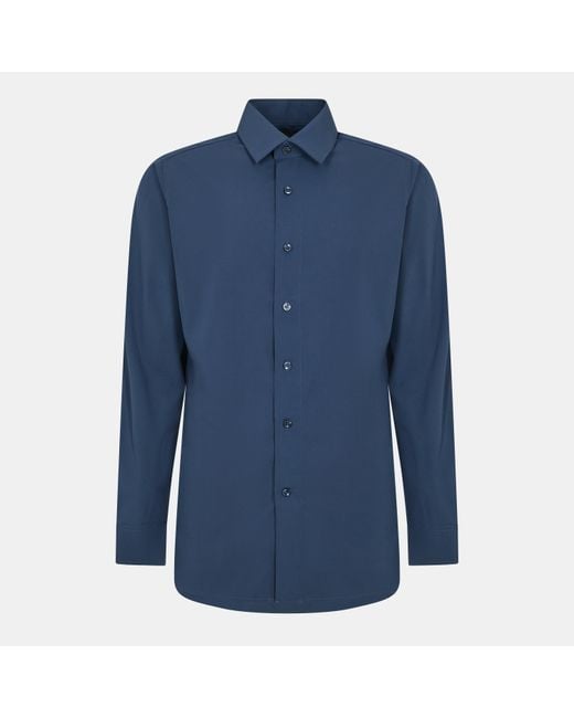 Scotch & Soda Blue Long-Sleeve Oxford Shirt for men