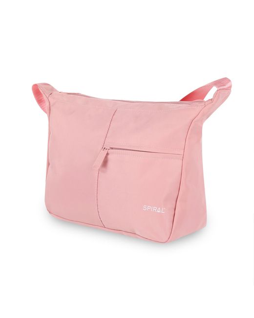 Spiral Pink Cali Satchel Crossbody Bag