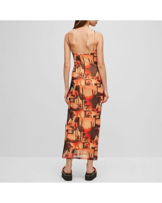 HUGO Orange Ladies Nalinda Dress (Multicoloured)