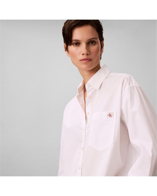 Calvin Klein White Long Sleeve Shirt