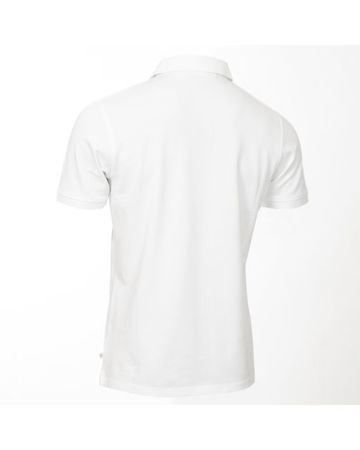 Calvin Klein White Planet Polo Shirt for men