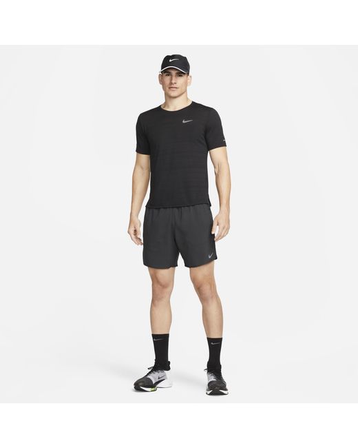 Nike Black Stride 7In Short for men