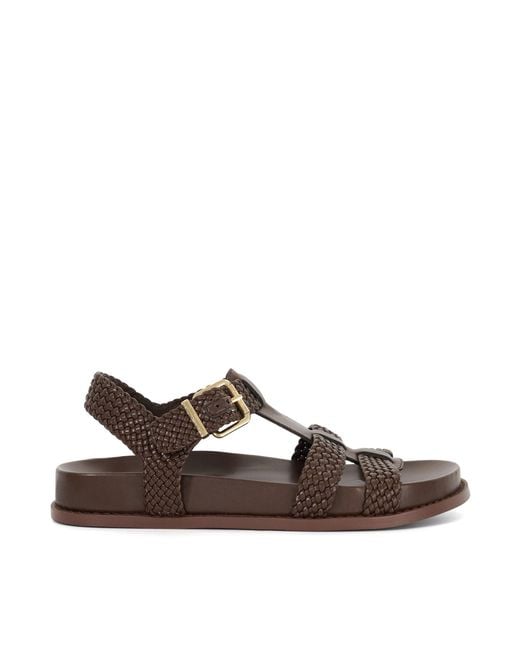 Dune Brown Looking Flat Sandal