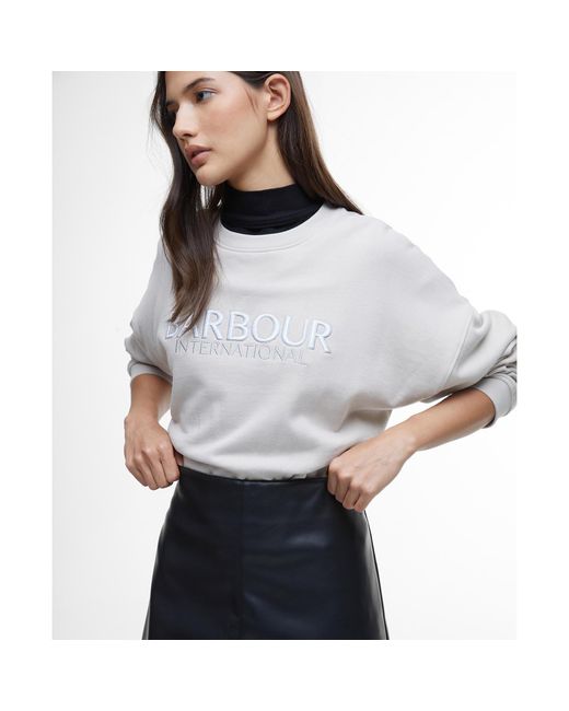 Barbour White Peyton Faux-Leather Mini Skirt