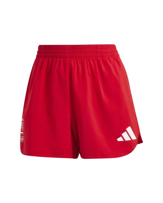 Adidas Red Noc Poland Running Road Shorts