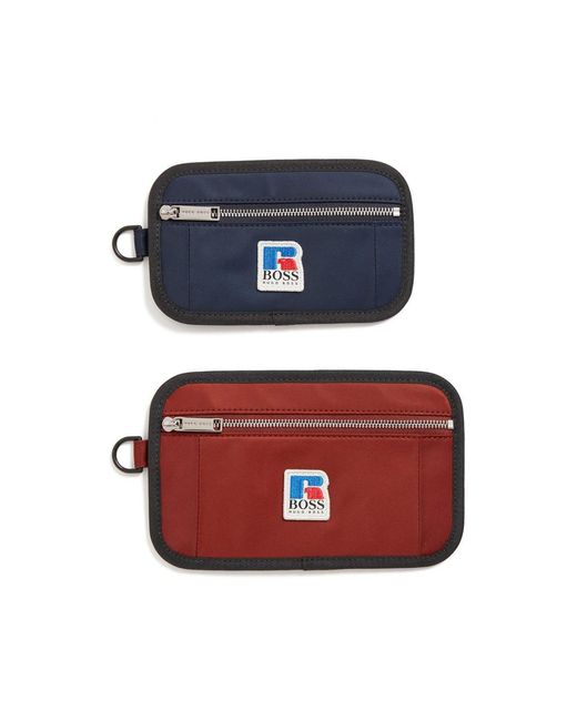 Boss Blue Neck Pouch for men