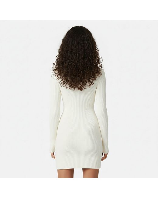 white knitted jumper dress Jack Wills Rib Contour in Alpha Kappa Alpha Apparel