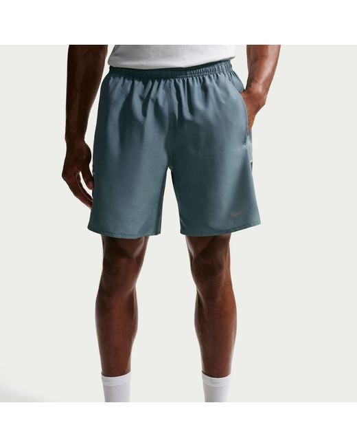 Nike Blue Miler 7 Performance Running Shorts for men