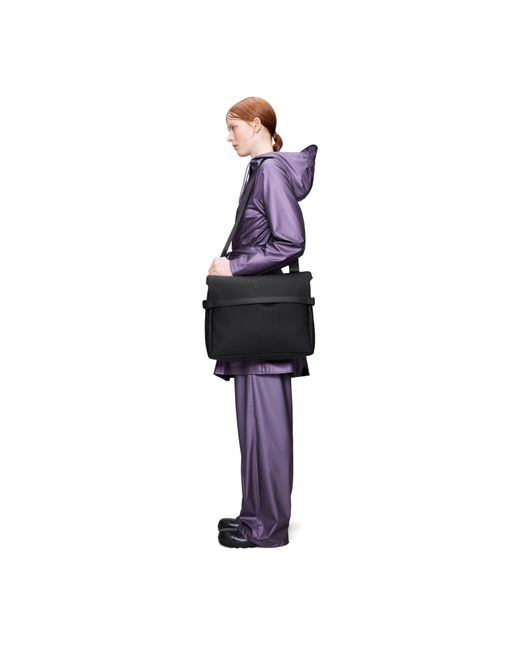 Rains Black Otg Messenger Bag