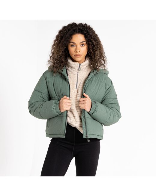 Dare 2b Green Lavishly Water Repellent Long Sleeve Insulated Puffer Jacket