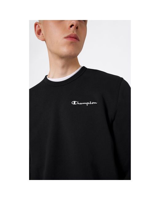 Champion Black Icons Fleece Crewneck Sweatshirt for men