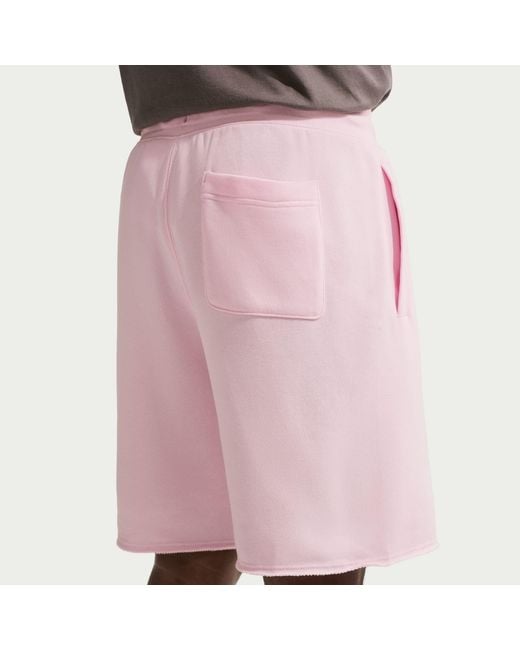 Nike Pink Club Alum Jersey Jogger Shorts for men