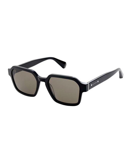 AllSaints Black Contemporary Geometric Square Sunglasses for men