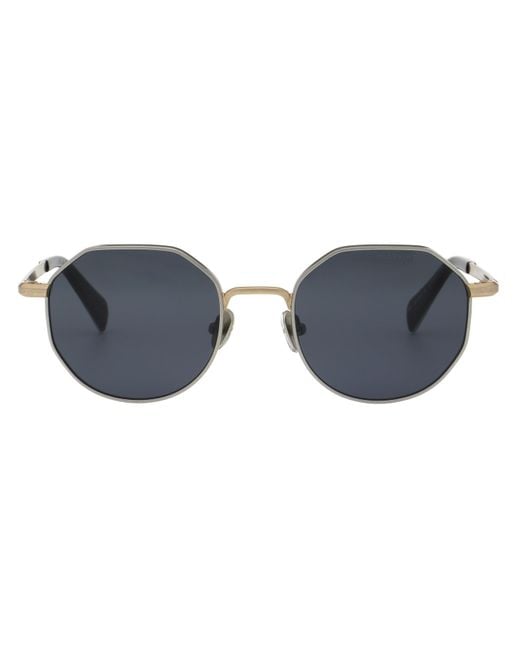 AllSaints Gray Hexagon Sunglasses for men