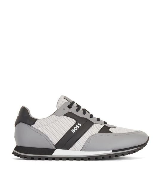 Boss Gray Parkour Mesh Trainers for men