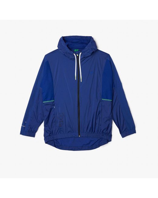 Lacoste Blue Colour-Block Windbreaker for men