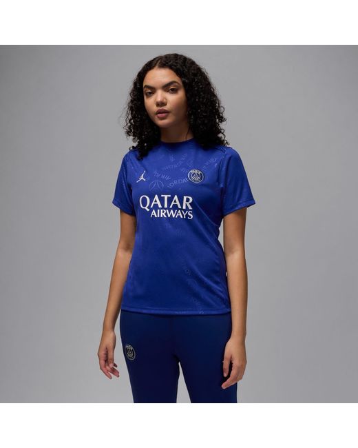 Nike Blue Paris Saint Germain Academy Pro Pre Match Shirt 2025